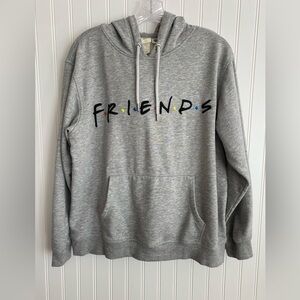H&M Gray Friends Logo Hoodie SIZE MEDIUM